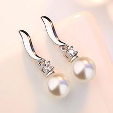 Fringed pearl earrings