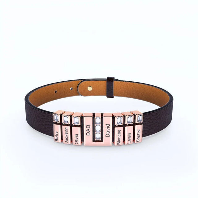 Mens Fashion Casual Faux Leather Bracelet Cord