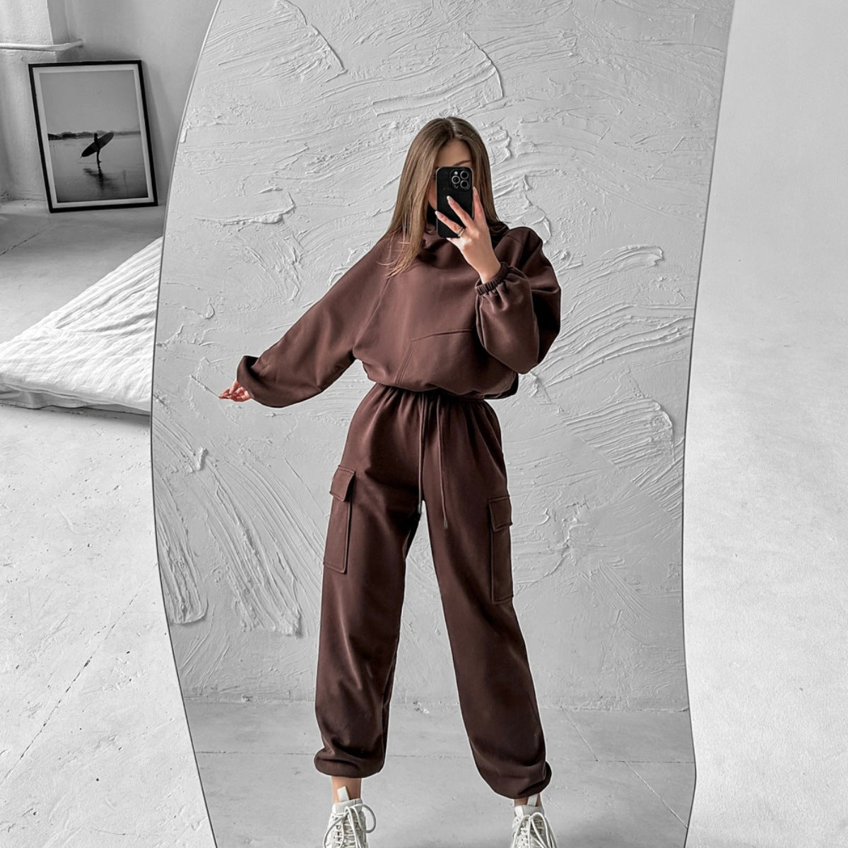 Fashion Sports And Leisure Hoodie Set