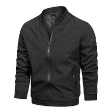 Casual Fashion Slim Men's Solid Color Stand Collar Coat