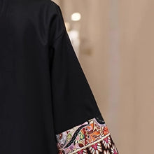 Middle East Contrast Color Large Size Dress Ethnic Style