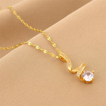 Necklace,stainless Steel,with Helix And Water Drop,Only Self-pickup Is Supported, And The Displayed Prices Are All Self-pickup Prices