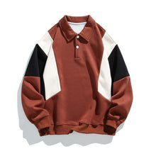 Trendy Loose Pure Color Cotton Lapel Sweater