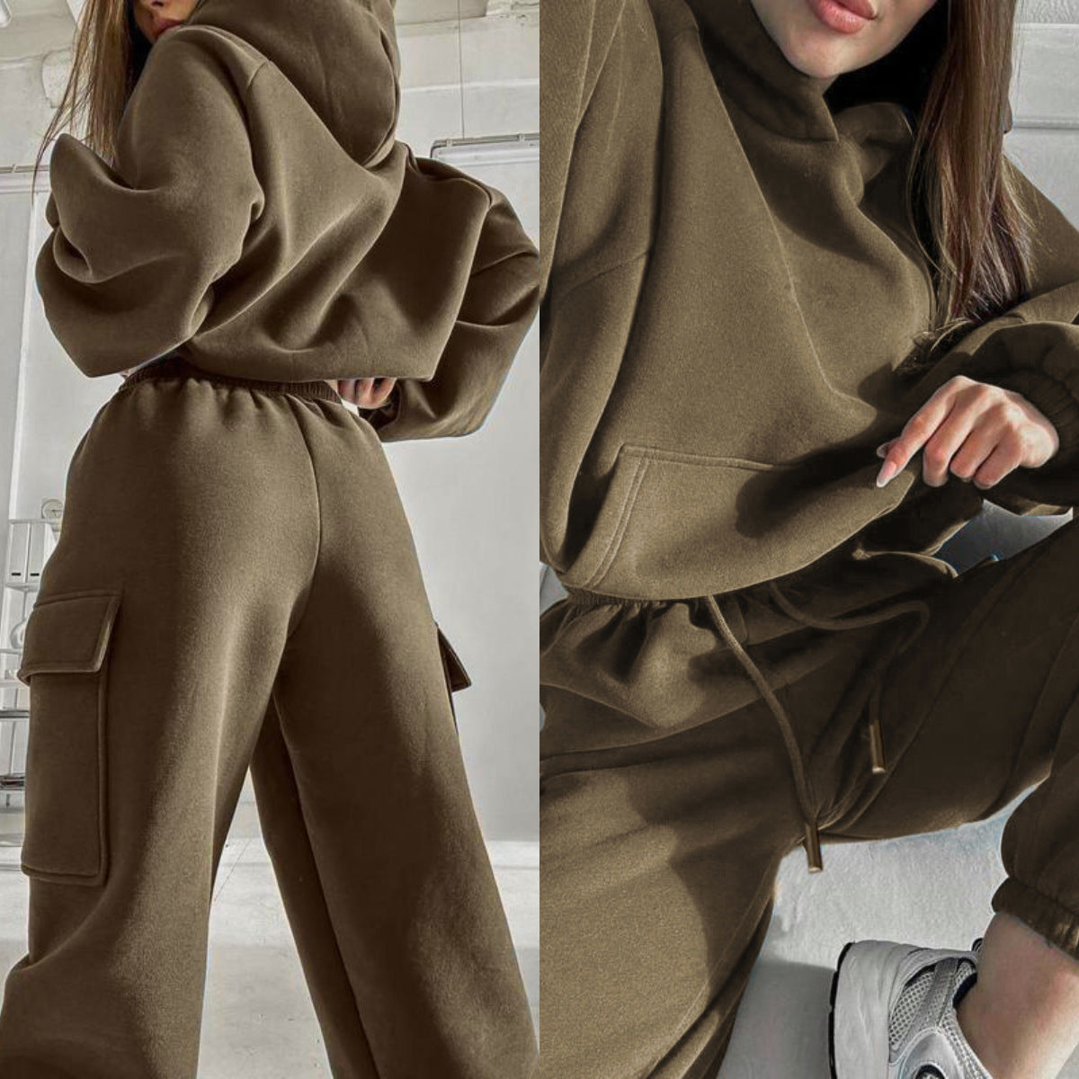 Fashion Sports And Leisure Hoodie Set
