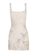 Elegant 3D Embroidered Strappy Sundress With Extended Length For Women - Breathable Summer Casual Dress With Floral Design