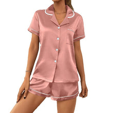 Casual Pajamas Women's Artificial Silk Soft Double Short Lapel