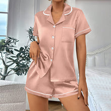 Casual Pajamas Women's Artificial Silk Soft Double Short Lapel