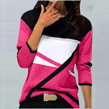 Casual Striped Long Sleeve Round Neck T-shirt