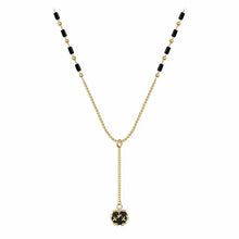 Geometric Black Crystal Round Rhinestone Ball Pendant Necklace