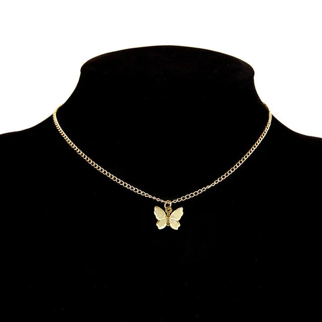 Women's Cute Fashion Butterfly Pendant Necklace