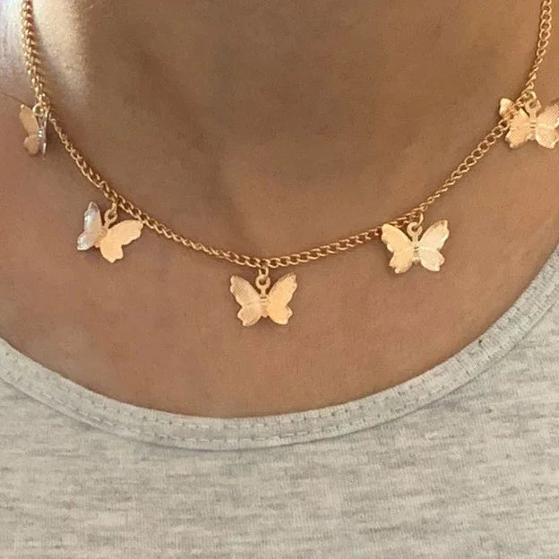 Women's Cute Fashion Butterfly Pendant Necklace