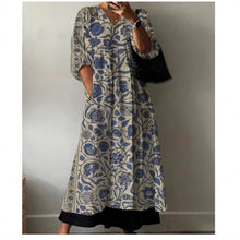 Printed European And American Summer Urban Casual Loose Dress Women