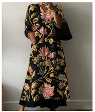 Printed European And American Summer Urban Casual Loose Dress Women