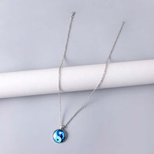 Tai Chi Yin Yang Dragon Glass Necklaces For Men
