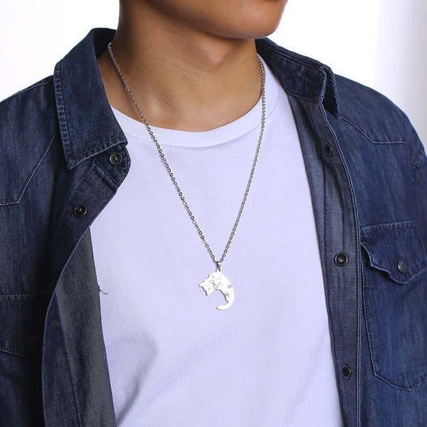 Titanium Steel Necklaces For Lovers