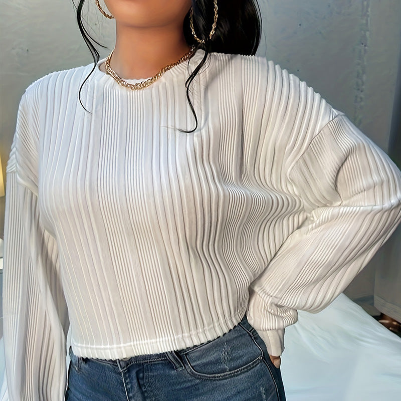 Women's Personality Round Neck Loose T-shirt