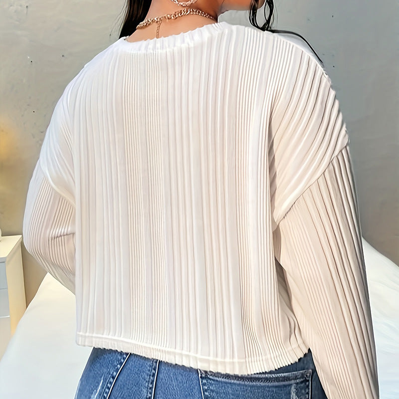 Women's Personality Round Neck Loose T-shirt