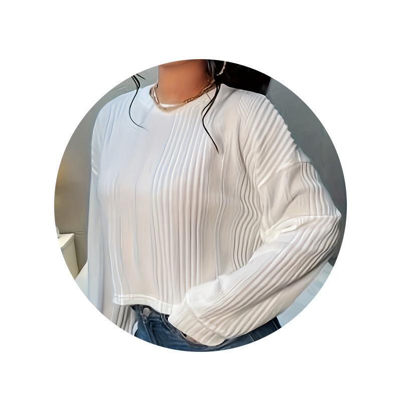 Women's Personality Round Neck Loose T-shirt