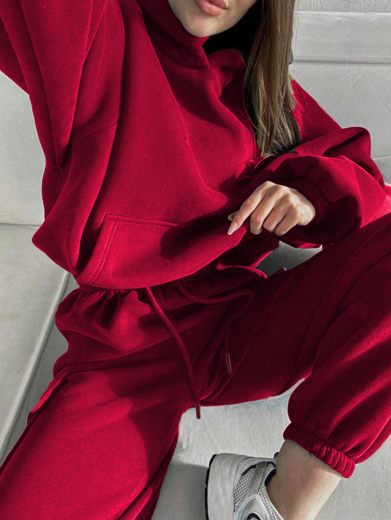 Fashion Sports And Leisure Hoodie Set
