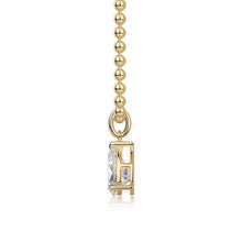 Wish Light - A Fashionable And Trendy Diamond Jewelry Necklace Pendant Set With Pear-shaped Moissanite S925 Sterling Silver And Gold Plating