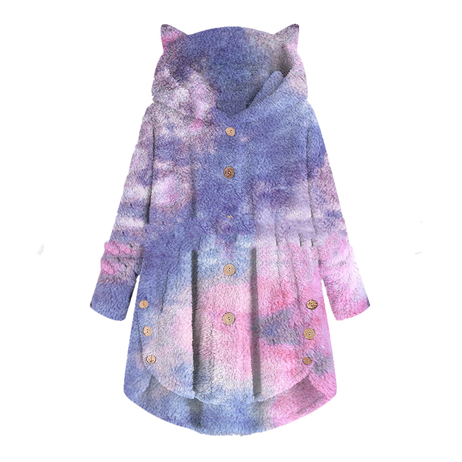 Hooded Buckle Loose Casual Women's Pajamas