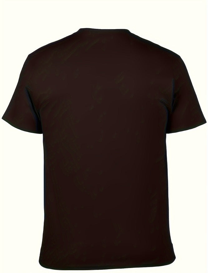 Witllent Men'S Christmas T-Shirt,  Cotton Casual Round Neck Tee With Reindeer Print, Regular Fit For All Seasons