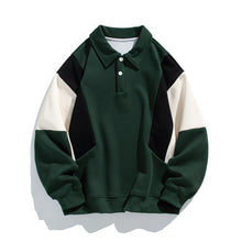 Trendy Loose Pure Color Cotton Lapel Sweater
