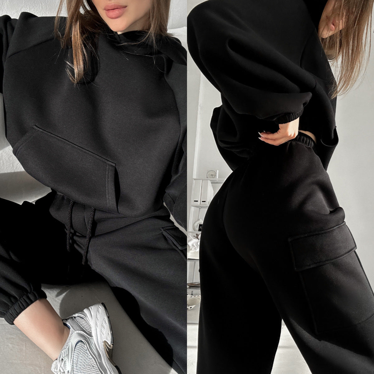 Fashion Sports And Leisure Hoodie Set